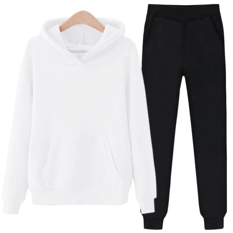 Yvlvol new Tracksuit women Sets Hoodies+Pants Two Piece Sets print Hooded Sweatshirt Outfit Sportswear Female Suit Clothing