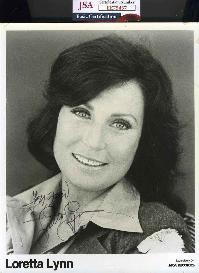 Loretta Lynn Jsa Cert Hand Signed 8x10 Photo Poster painting Autograph