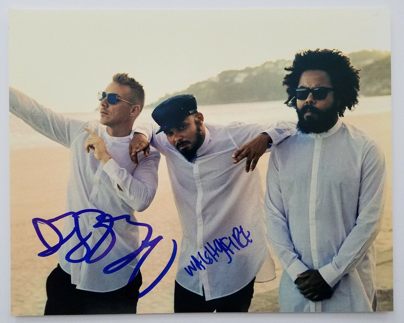 Major Lazer Signed 8x10 Photo Poster painting DJ EDM Producer Diplo Walshy Fire RAD