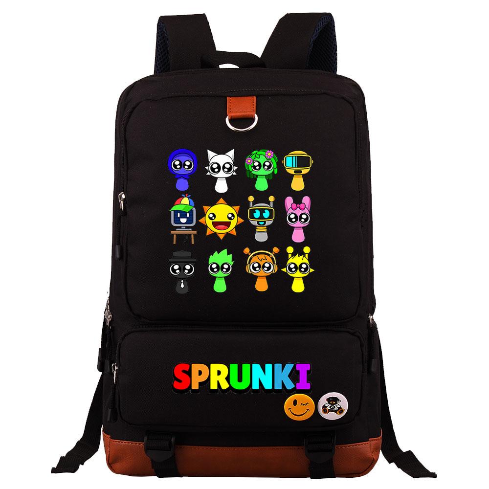 Mayoulove Sprunki Backpack Lightweight Durable Design for School and Outdoor Adventures-Mayoulove