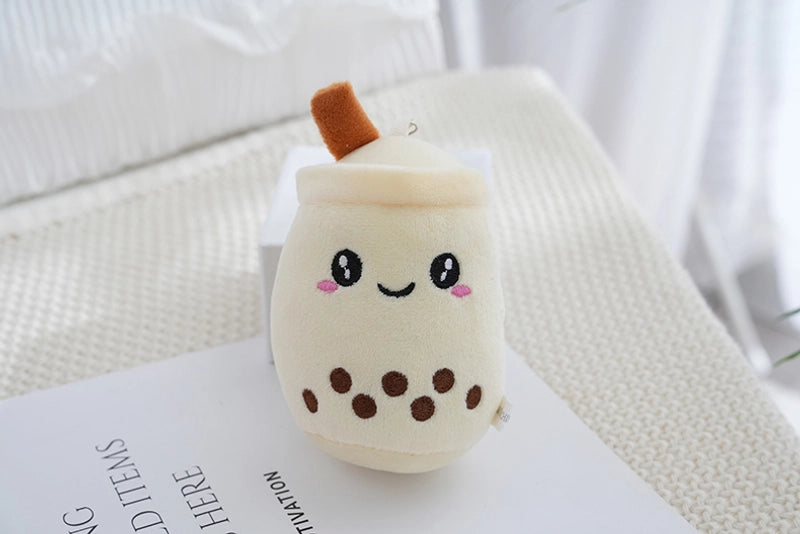 New Bubble Tea Cup Plush Toy Doll Bag Accessories Key Chain Milk Tea Shop Small Gifts