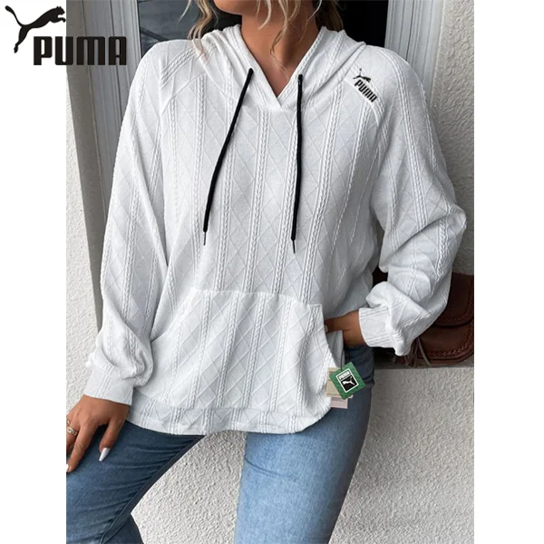 Puma-2025 Nov&aacute; podzimn&iacute; lež&eacute;rn&iacute; mikina s kapuc&iacute; voln&eacute;ho střihu