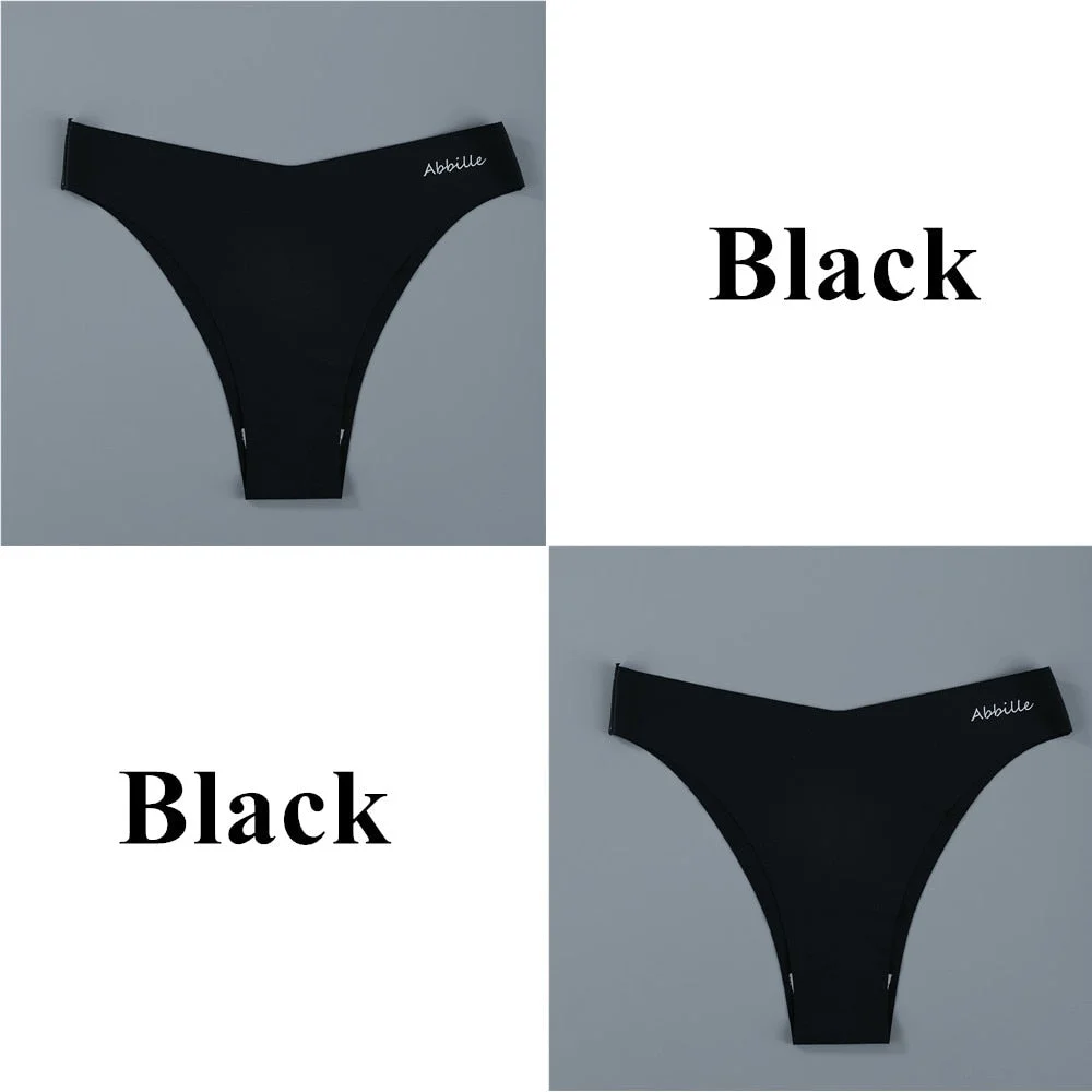 Seamless Women Pantys Girls Thongs Low Waisted Soft Woman Panties Briefs Fashion Solid Colors M-XL Sexy Underpants For Women New