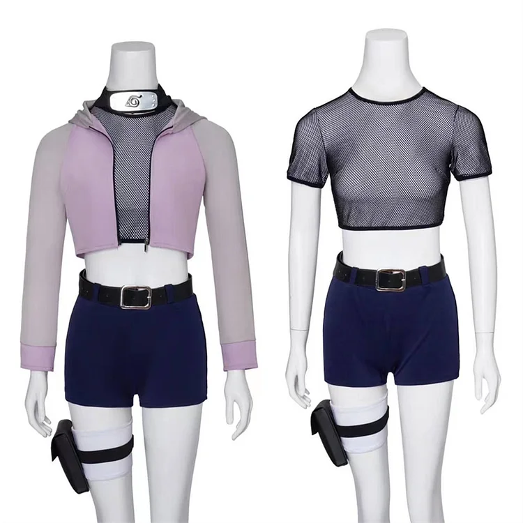 Female Naruto Hyuga Hinata Sexy Outfits Halloween Carnival Suit