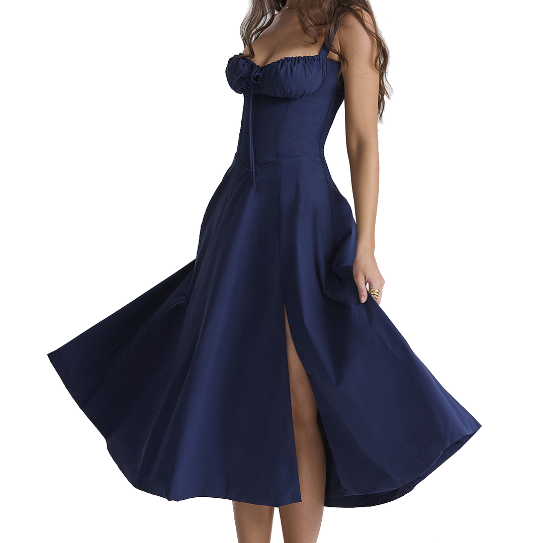 Fiora - Midi Bustier Corset Sun Dress