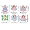6Pcs Elf Mädchen - 5d DIY Handwerk Aufkleber Magnet