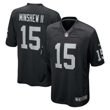 Men's  Gardner Minshew II  Black Las Vegas Raiders Team Game Jersey