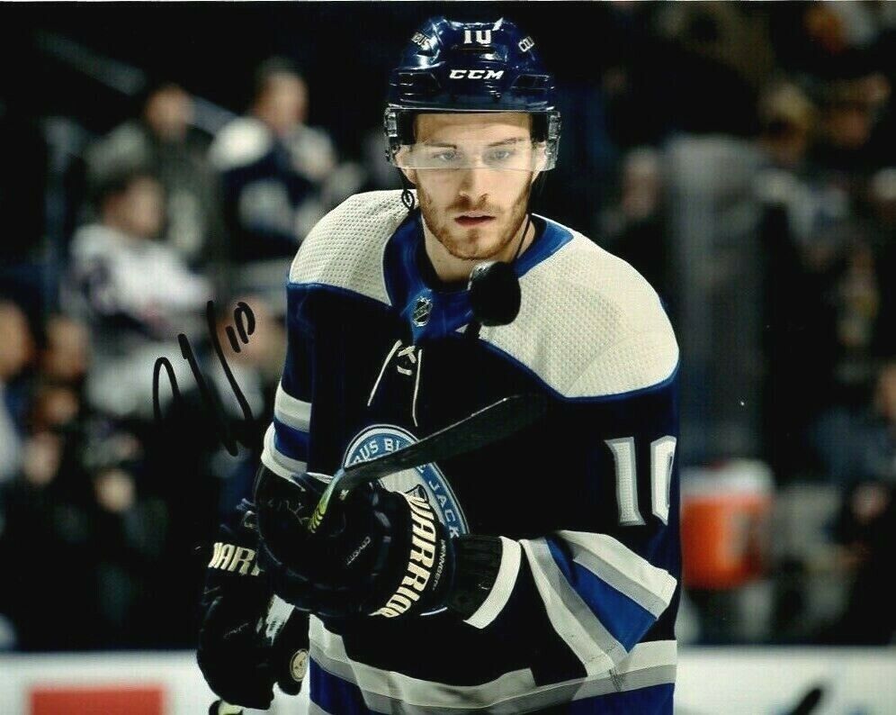 Columbus Blue Jackets Alexander Wennberg Signed Autographed 8x10 Photo Poster painting COA #9