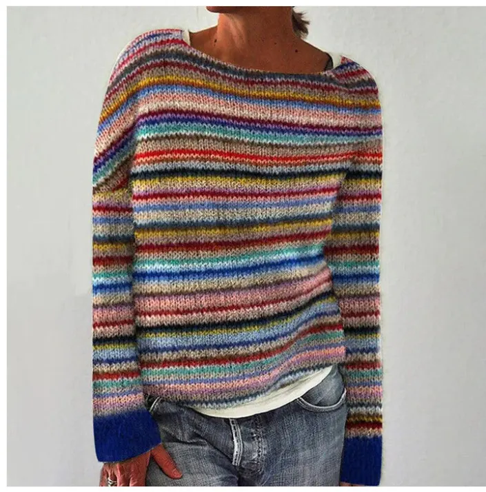 Retro Celtic Tribal Icelandic Knit Pullover Sweater