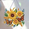 DIY Acrylic Special Shaped Diamond Painting Flower Ornament Hanging Kit