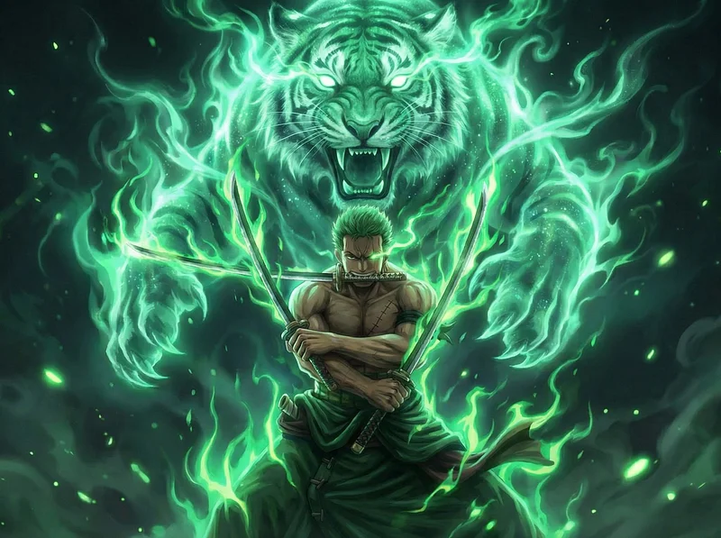 Roronoa Zoro Green Tiger CO18356