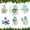 6pcs DIY Diamond Painting Keychain | snowman (Single Side)