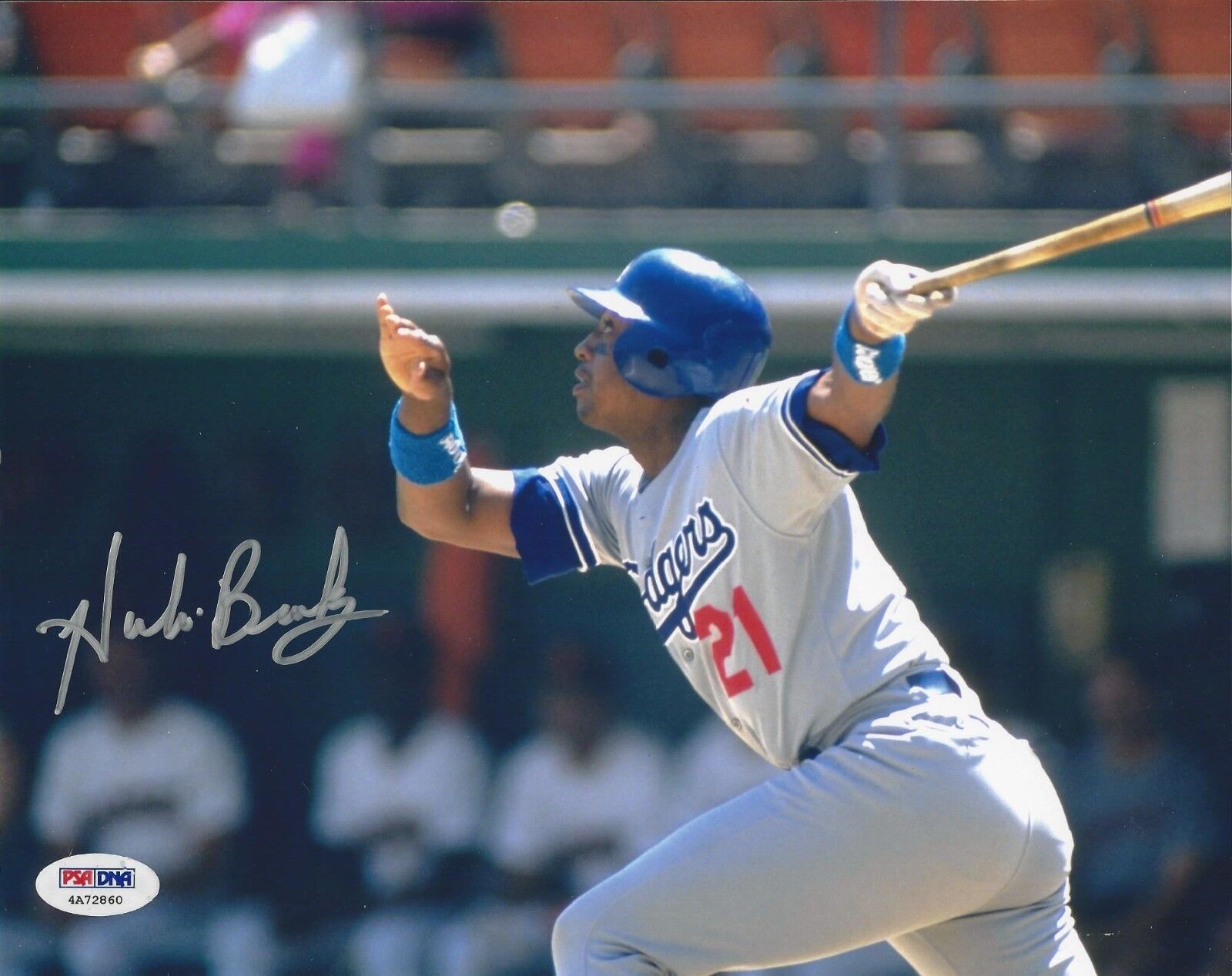 Hubie Brooks Los Angeles Dodgers Signed 8X10 Photo Poster painting PSA/DNA #4A72860