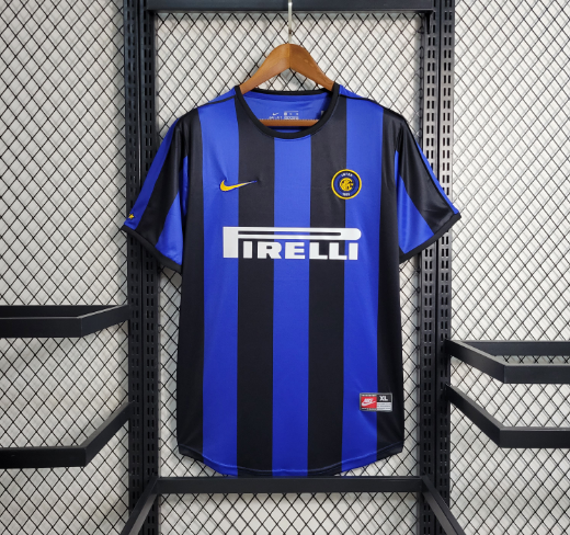 Retro 99-00 Inter Milan Home Football Shirt Thai Quality