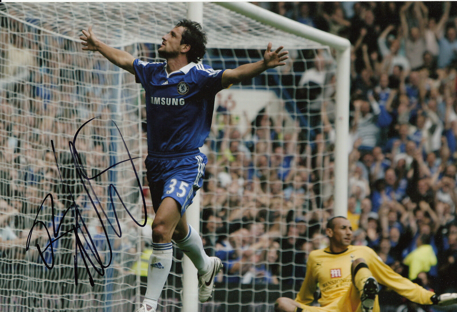 Juliano Belletti Chelsea Hand Signed 12x8 Photo Poster painting.