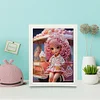 Cartoon Little Girl Diamond Art Painting Kits with Frame 