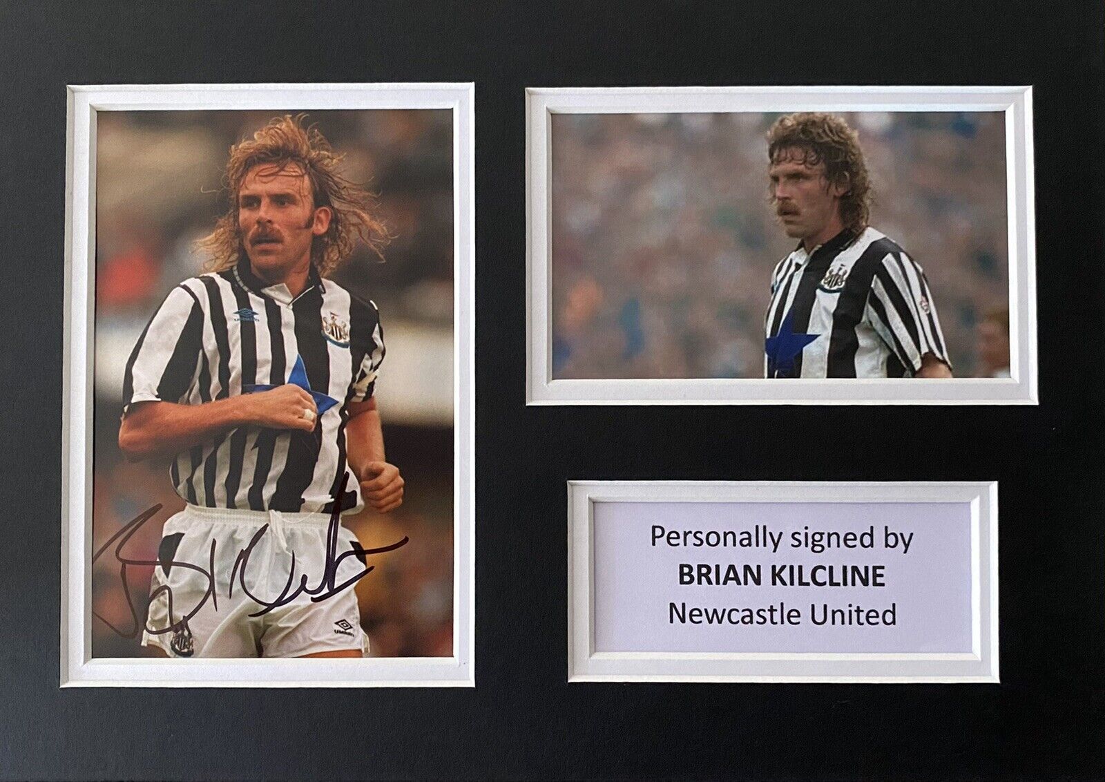 Brian Kilcline Genuine Signed Newcastle United Photo Poster painting In A4 Mount Display