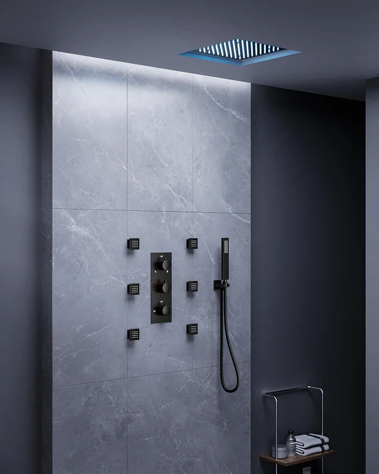 Luxury Waterfall Shower Head LED hotsell Shower Faucet