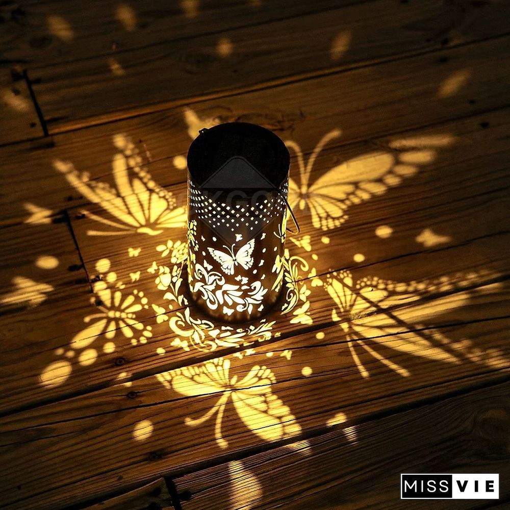 Waterproof Solar Metal Lantern For Outdoor Decoration