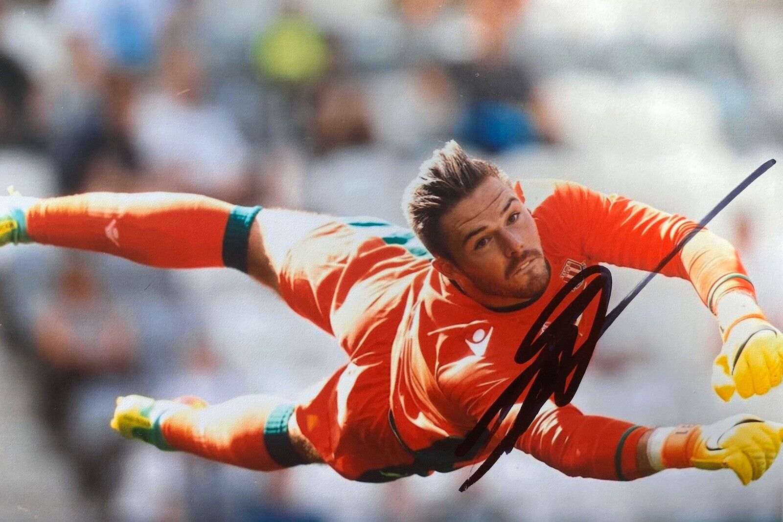 Jack Butland Hand Signed 6X4 Photo Poster painting - Stoke City 4