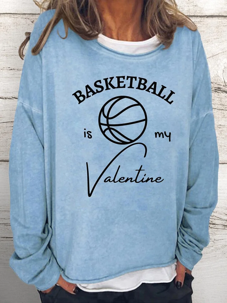 basketball Women Loose Sweatshirt-Annaletters