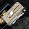 Applicable To Samsung Z Fold 5 Slide Rail Lens Cover Push Window 2-In-1 Ring Holder Folding Phone Case