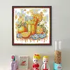 Vitamin C Drink-14CT Stamped Cross Stitch 17*17cm/6.69*6.69in tapestrymarket