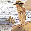 Diamond Painting -DIY Round Drill Little Girl