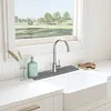 2Pcs Silicone Sink Splash Guard Quick Dry Water Catcher Mat for Sink (Grey)