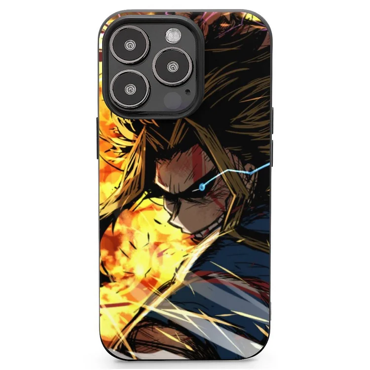 All Might Toshinori Yagi Anime My Hero Academia Phone Case Mobile Phone Shell IPhone 13 and iPhone14 Pro Max and IPhone 15 Plus Case - Heather Prints Shirts