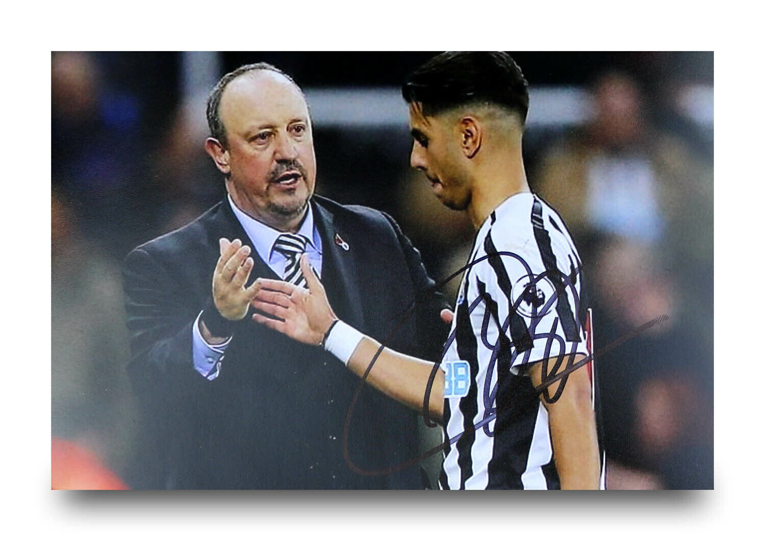 Rafa Benitez Signed 6x4 Photo Poster painting Newcastle United Manager Genuine Autograph + COA