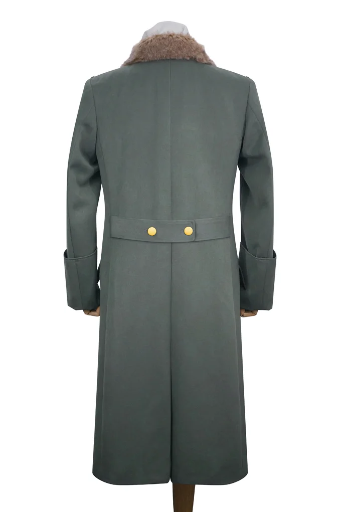   Wehrmacht German General Fur Collar Gabardine Greatcoat German-Uniform