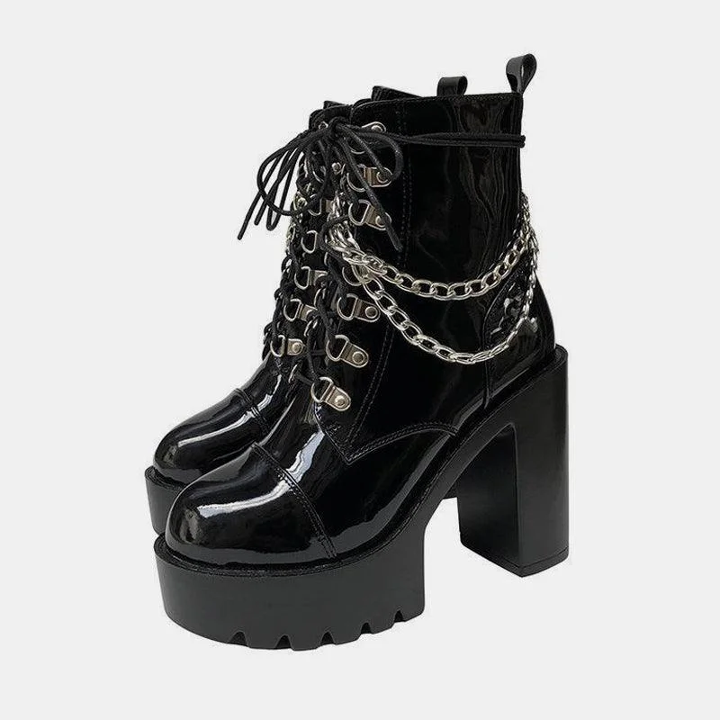 Chains Platform Boots