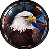 4pcs Diamond Painting -DIY Round Drill Stained Glass Animal