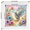 5D DIY Partial Special Shaped Drill Diamond Painting Hummingbird With Frame Kit 19.2x19.2cm