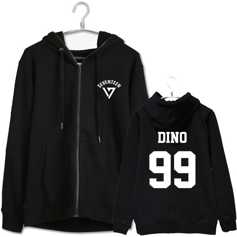 SEVENTEEN Logo Zip-Up Hoodie officialsvtshop