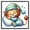 Sleeping Lion-11CT Stamped Cross Stitch 40*40cm/15.75*15.75in