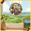 Pendentif de peinture en diamant en forme de papillon c&eacute;leste lune c&eacute;leste
