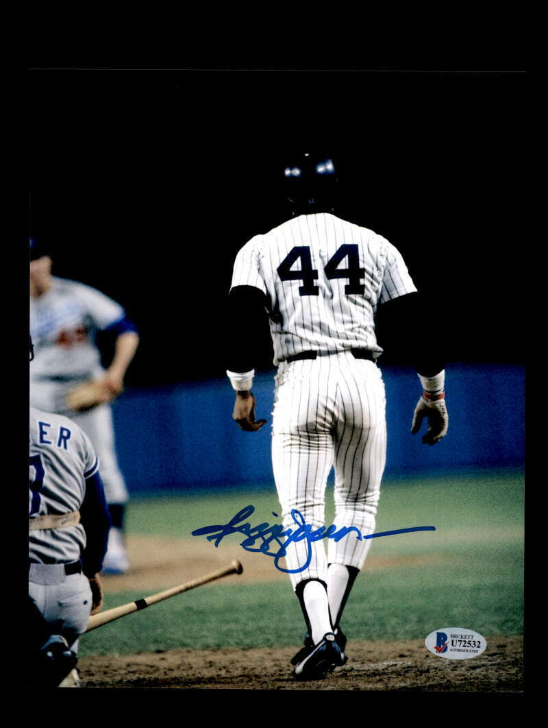 Reggie Jackson Bas Beckett Coa Signed 8x10 Photo Poster painting Autograph