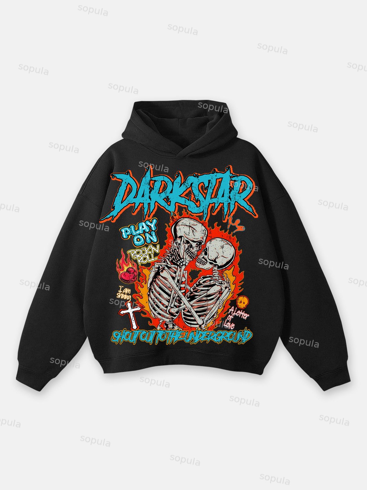 Sopula Love Forever Graphic Hoodie - SOPULA