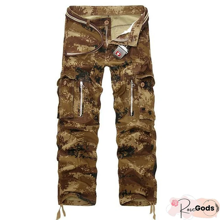 Men Military Cargo Pants Men Camouflage Tactical Casual Cotton Casual Trousers Men Pantaloon Hombre