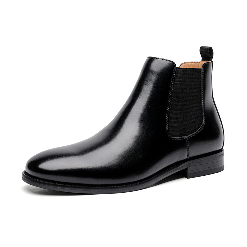 Fonhui winter shoes for men 2025 New Men Chelsea Boots Genuine Leather Ankle Boots Men's Formal Dress Shoes Retro Botas Zapatos De Hombre Chaussure Homme
