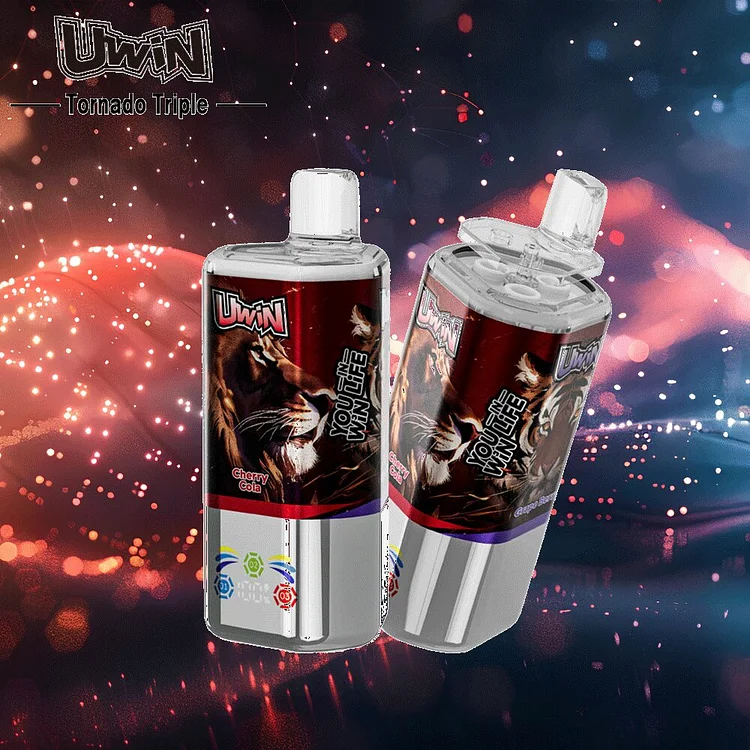 【New Arrive】Uwin Tornado Triple 60000 60K Puffs 3 in 1 Flavors Original Rechargeable LED Display  mysite www.vapeshoppromax.com
