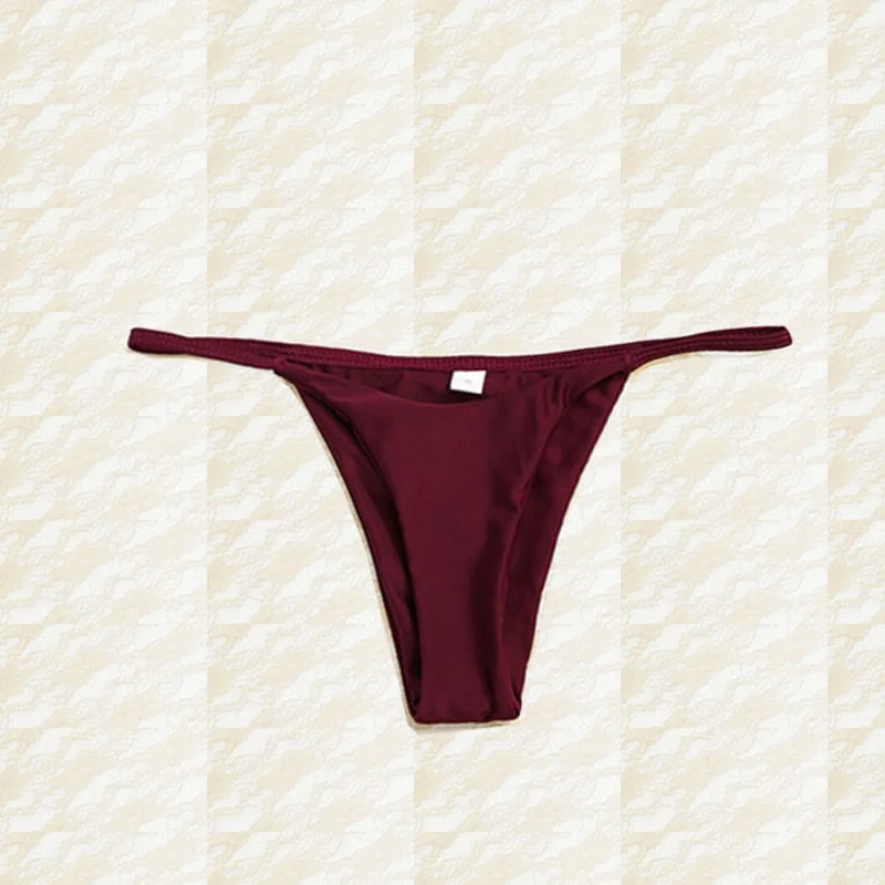 2020 Women Micro Bikini set Push Up Swimwear Solid Beach Bathing Suit Brazilian Thong Swimsuit For Girls Bikini Swim Suit Femme