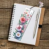 3Pcs Special Shape Flowers Diamond Painting Bookmark Making Kit for Book Lovers