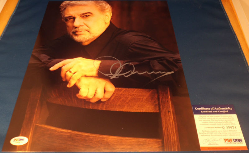 LEGENDARY Placido Domingo THREE TENORS Signed Cool 11x14 Photo Poster painting PSA/DNA Rare