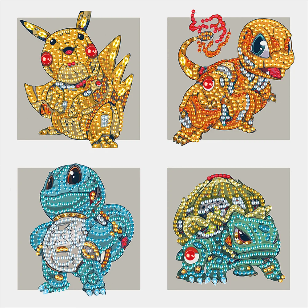 Diamond Painting - Partial Special Shaped Drill - Pokemon(30*30cm)