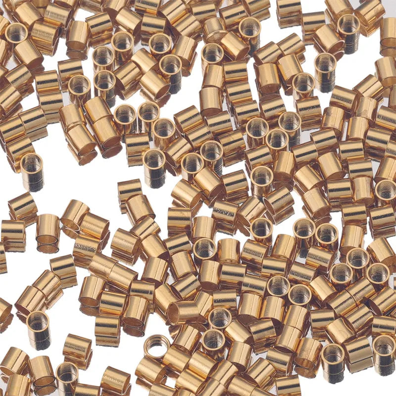 200 Pieces/Package 1.5*1.5Mm 2.5*2.5Mm 2*2Mm Hole 1~1.9Mm Hole 2~2.9Mm 304 Stainless Steel Solid Color Polished Positioning Tube