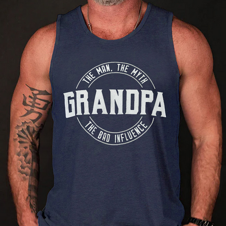 Grandpa The Man The Myth Tank Top
