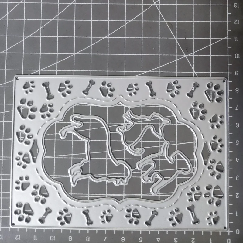 Nigikala Frame Dog Metal Cutting Dies DIY Scrapbooking Photo Album Decorative Embossing Stencil Paper Card Crafts
